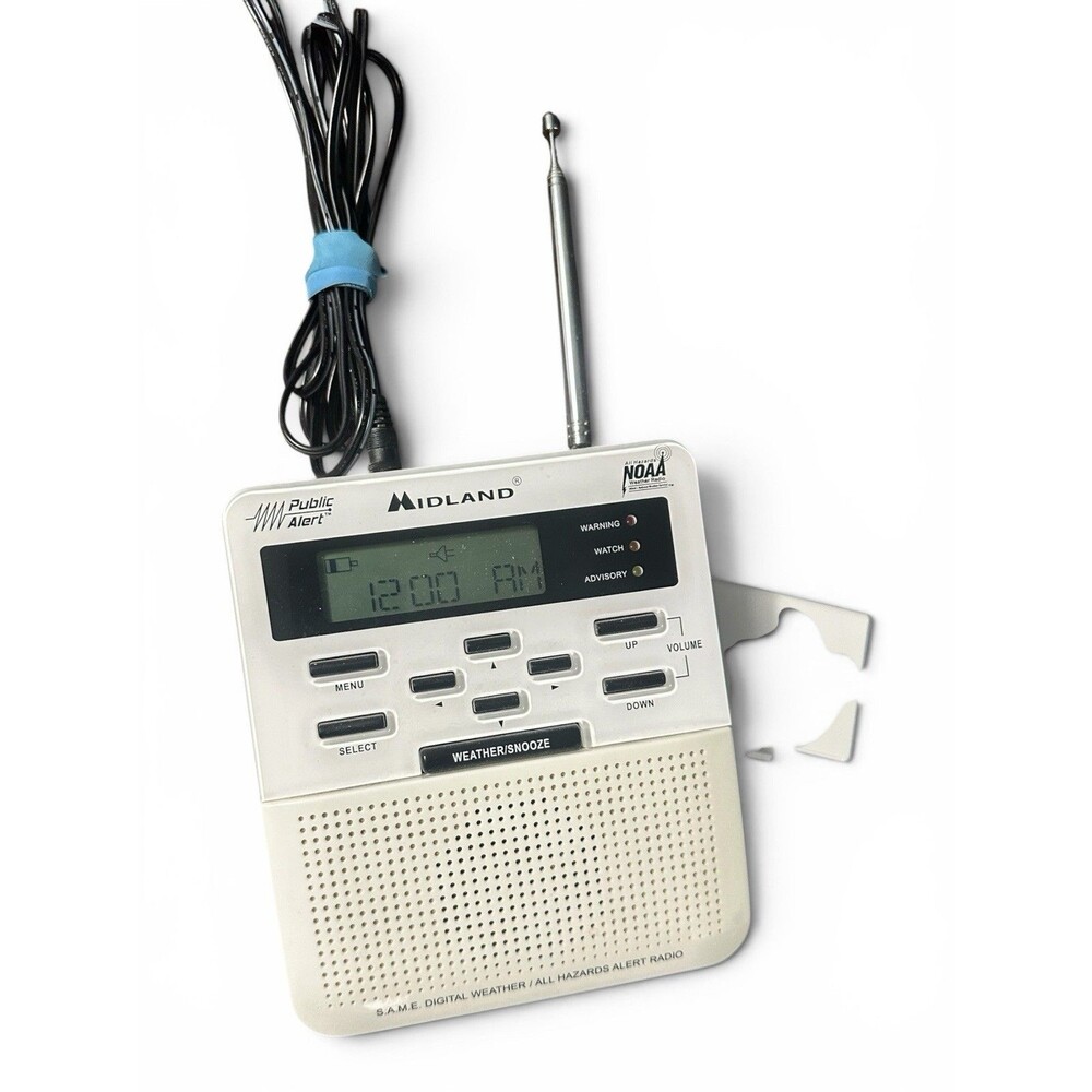 Midland WR-100 Weather Radio Public Alert NOAA Emergency All Hazards Alert Radio